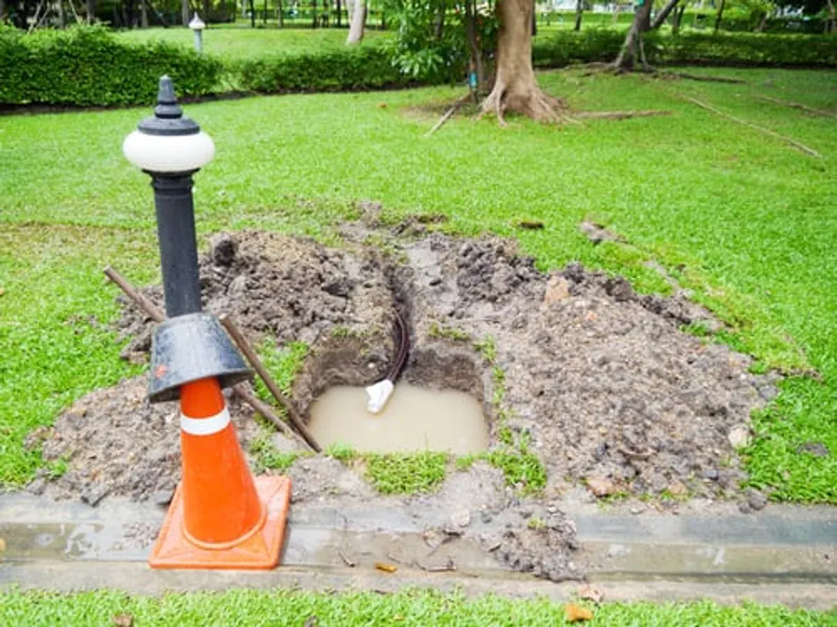 Concrete footings and foundation work prepared for a new mountain home build